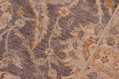 handmade Transitional Kafkaz Brown Tan Hand Knotted RECTANGLE 100% WOOL area rug 8X10