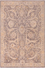 handmade Transitional Kafkaz Brown Tan Hand Knotted RECTANGLE 100% WOOL area rug 8X10