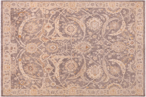 handmade Traditional Kafkaz Brown Tan Hand Knotted RECTANGLE 100% WOOL area rug 8x10