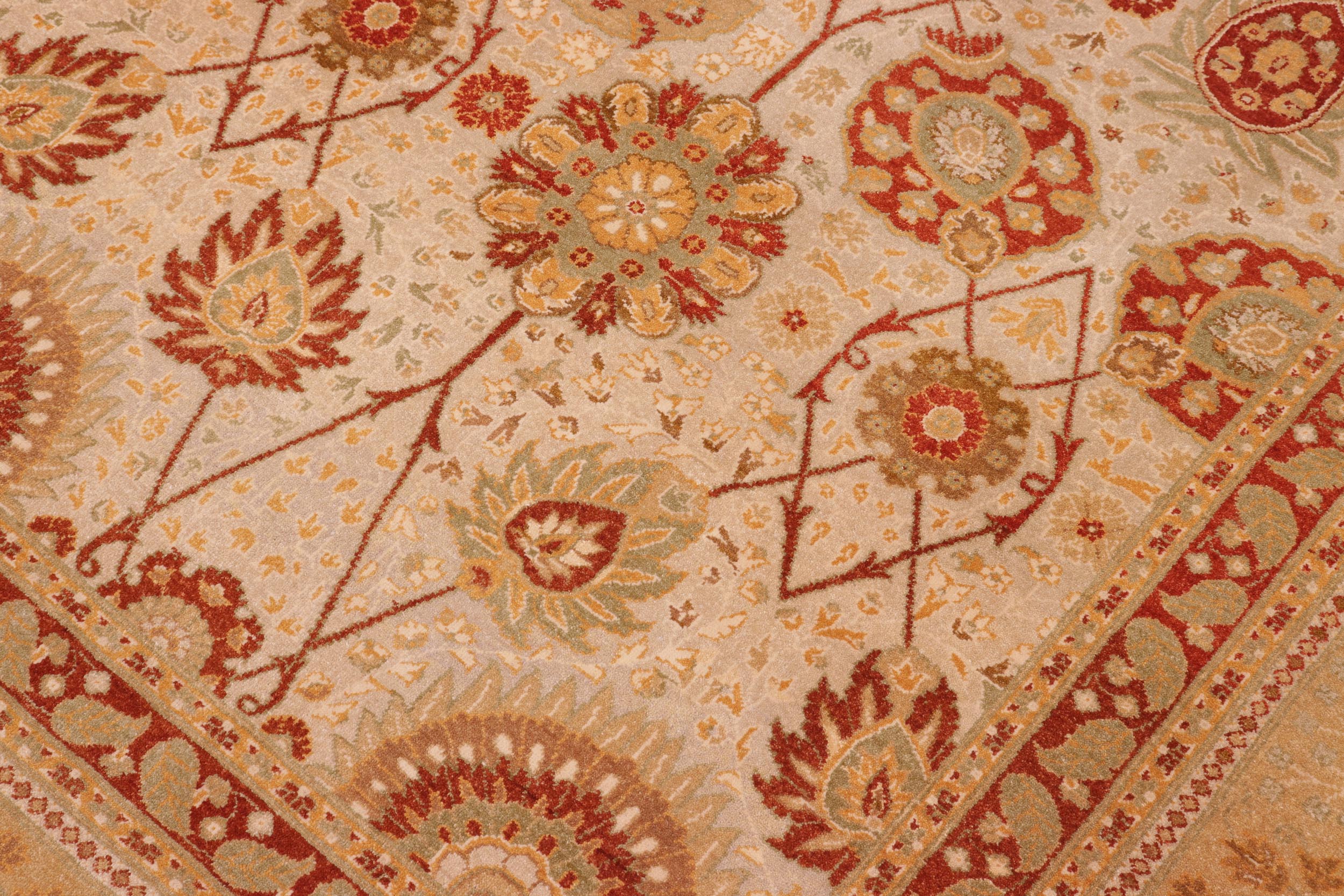 handmade Transitional  Lt. Gray Gold Hand Knotted RECTANGLE 100% WOOL area rug 8' x 10'