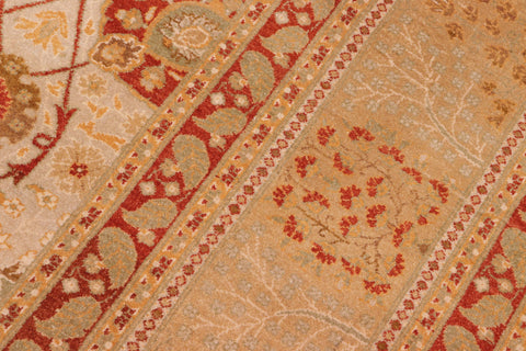 handmade Transitional  Lt. Gray Gold Hand Knotted RECTANGLE 100% WOOL area rug 8' x 10'