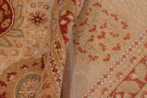 handmade Transitional  Lt. Gray Gold Hand Knotted RECTANGLE 100% WOOL area rug 8' x 10'