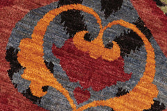 handmade Transitional Kafkaz Gray Blue Hand Knotted RECTANGLE 100% WOOL area rug 8X10