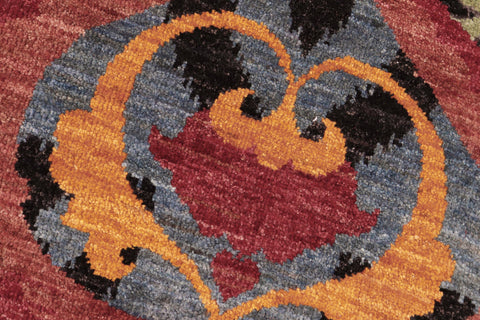 handmade Modern Kafkaz Gray Blue Hand Knotted RECTANGLE 100% WOOL area rug 8' x 10'