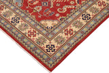 handmade Geometric Kazak Red Beige Hand Knotted RECTANGLE 100% WOOL area rug 9' x 12'