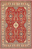 Rustic Kazak Manual Red/Beige Wool Rug - 8'11'' x 11'9''