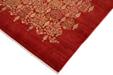 Vintage Jaimee Red/Tan Wool Rug - 8'2'' x 10'0''