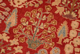 Vintage Jaimee Red/Tan Wool Rug - 8'2'' x 10'0''
