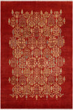 Vintage Jaimee Red/Tan Wool Rug - 8'2'' x 10'0''