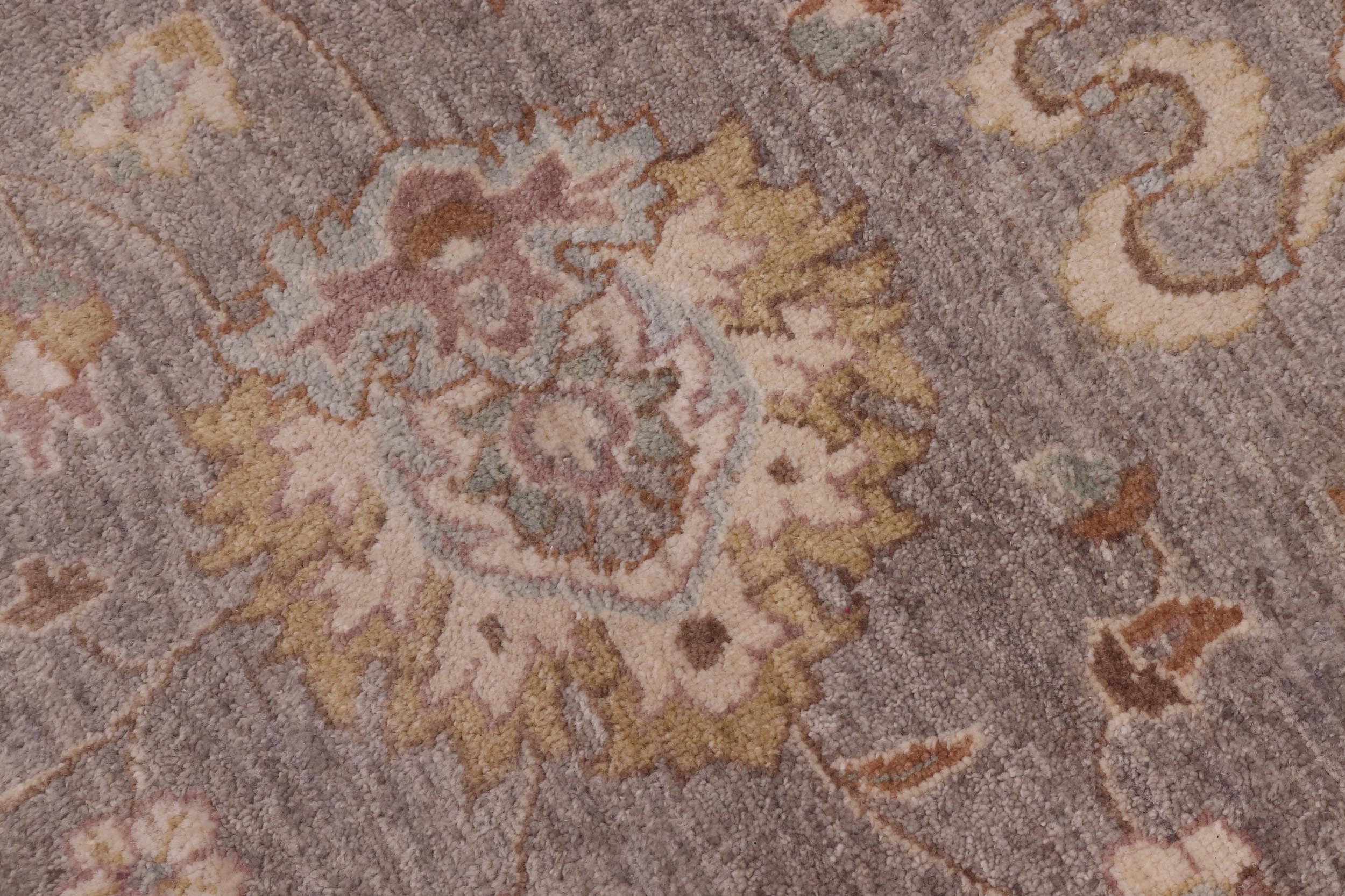 handmade Traditional Kafkaz Gray Ivory Hand Knotted ROUND 100% WOOL area rug 10' x 10'