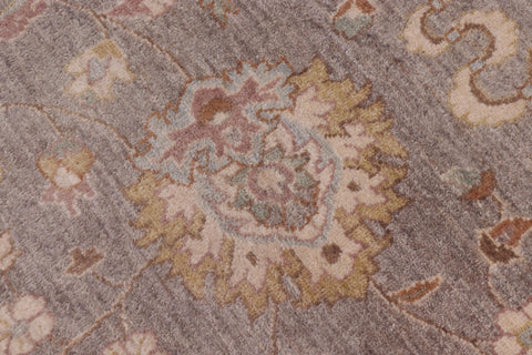 handmade Traditional Kafkaz Gray Ivory Hand Knotted ROUND 100% WOOL area rug 10' x 10'