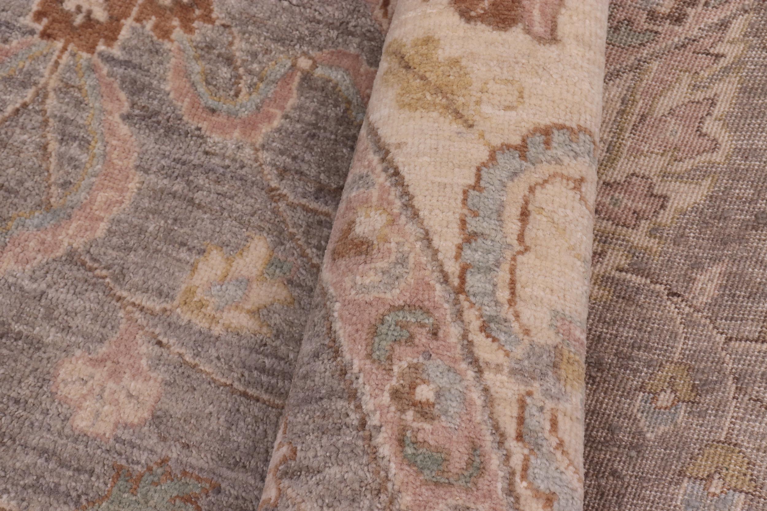 handmade Traditional Kafkaz Gray Ivory Hand Knotted ROUND 100% WOOL area rug 10' x 10'