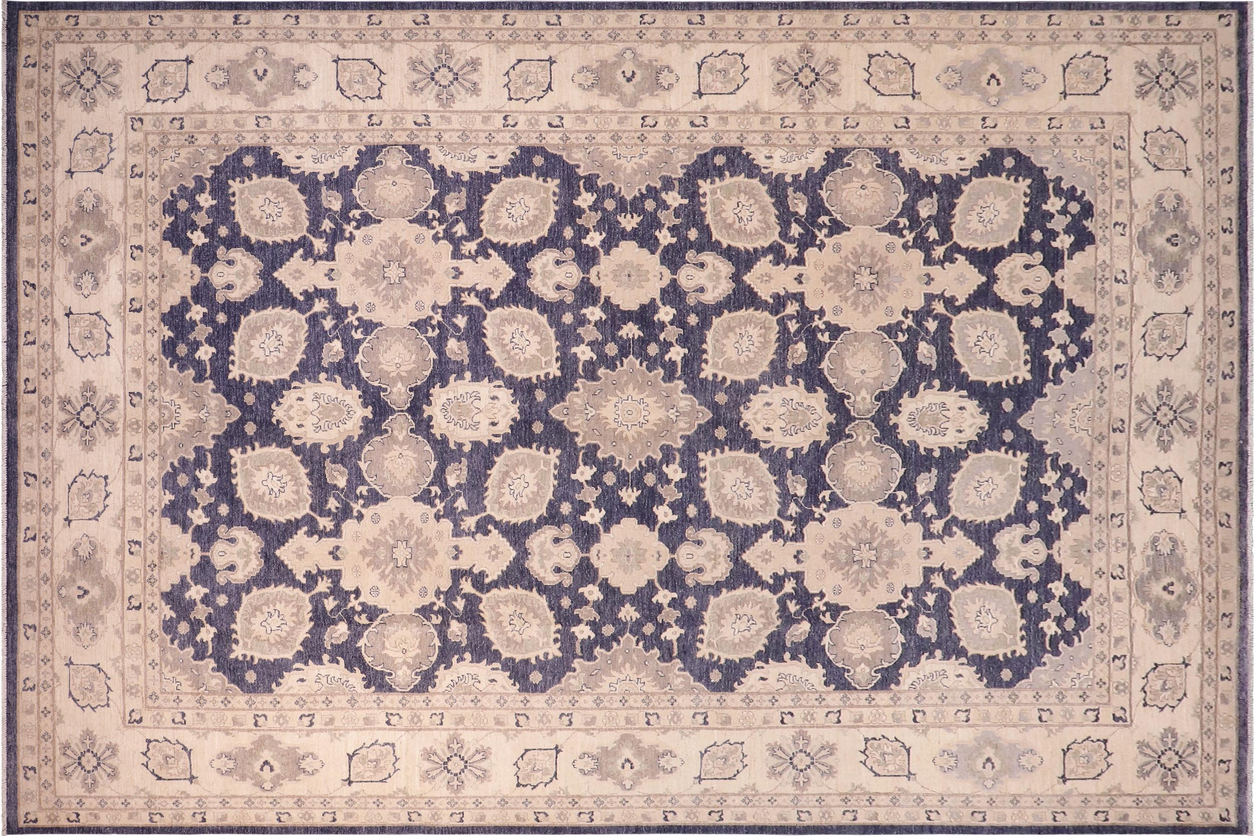 handmade Traditional Kafkaz Charcoal Gray Hand Knotted RECTANGLE 100% WOOL area rug 10x14