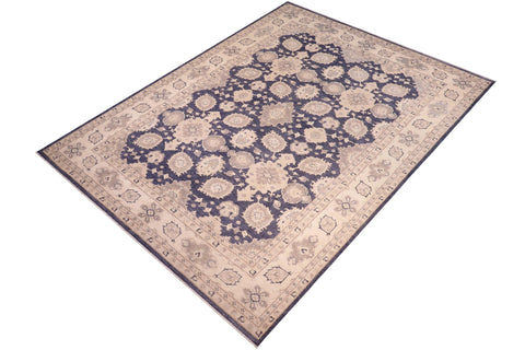 handmade Traditional Kafkaz Charcoal Gray Hand Knotted RECTANGLE 100% WOOL area rug 10x14