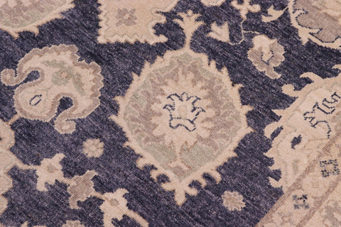 handmade Traditional Kafkaz Charcoal Gray Hand Knotted RECTANGLE 100% WOOL area rug 10x14