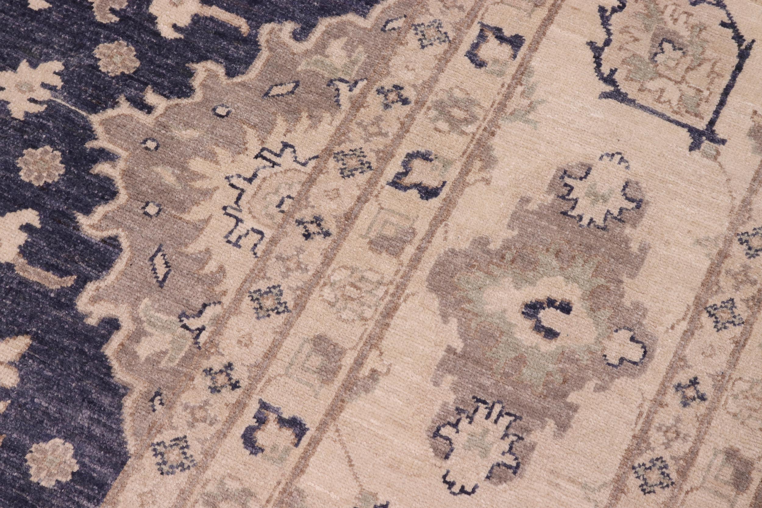 handmade Traditional Kafkaz Charcoal Gray Hand Knotted RECTANGLE 100% WOOL area rug 10x14