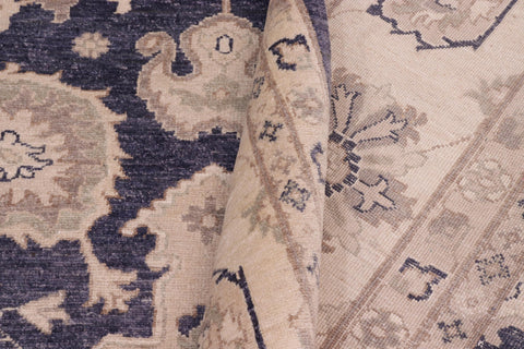 handmade Traditional Kafkaz Charcoal Gray Hand Knotted RECTANGLE 100% WOOL area rug 10x14