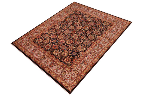 handmade Transitional Design Brown Tan Hand Knotted RECTANGLE 100% WOOL area rug 8' x 10'