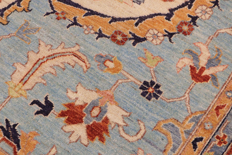handmade Traditional Kafkaz Beige Rust Hand Knotted RECTANGLE 100% WOOL area rug 10' x 14'