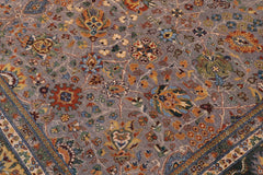 handmade Traditional Design Gray Green Hand Knotted RECTANGLE 100% WOOL area rug 8'X10'