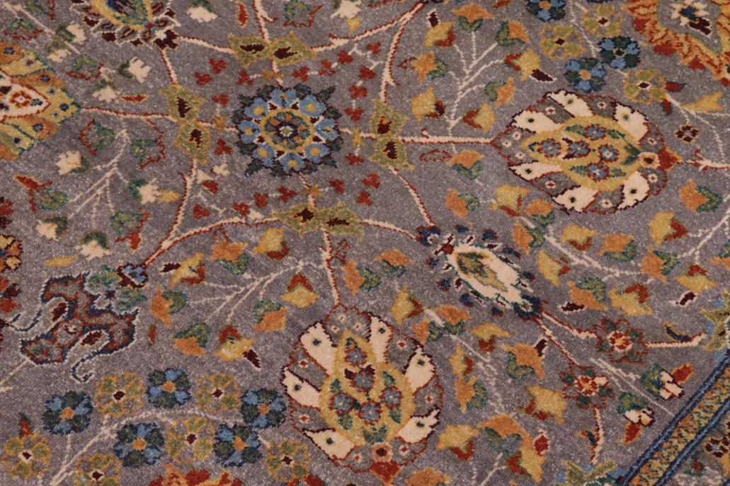 handmade Traditional Design Gray Green Hand Knotted RECTANGLE 100% WOOL area rug 8'X10'