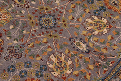 handmade Traditional Design Gray Green Hand Knotted RECTANGLE 100% WOOL area rug 8'X10'