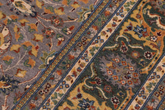 handmade Traditional Design Gray Green Hand Knotted RECTANGLE 100% WOOL area rug 8'X10'