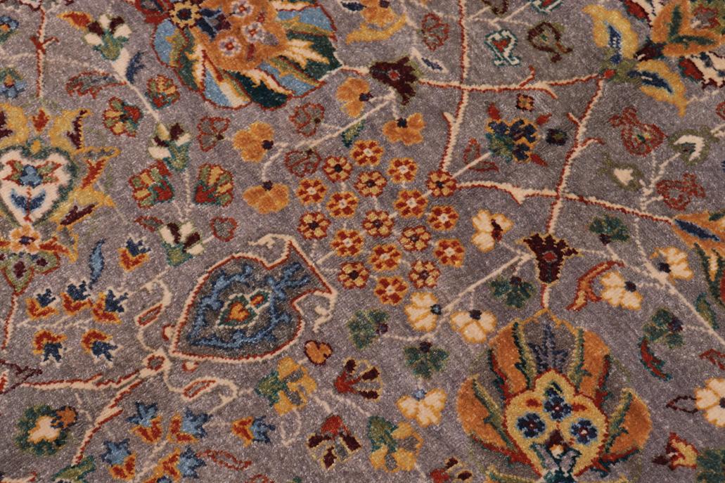 handmade Traditional Design Gray Green Hand Knotted RECTANGLE 100% WOOL area rug 8'X10'