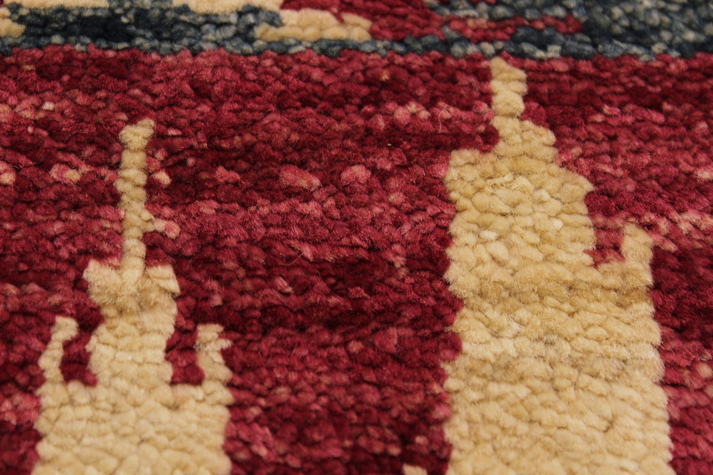 handmade Geometric Kafkaz Pink Green Hand Knotted RUNNER 100% WOOL area rug 3' x 8'
