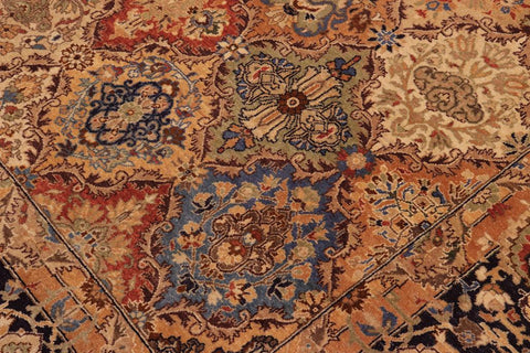 handmade Traditional Design Multi Blue Hand Knotted RECTANGLE 100% WOOL area rug 8'X10'