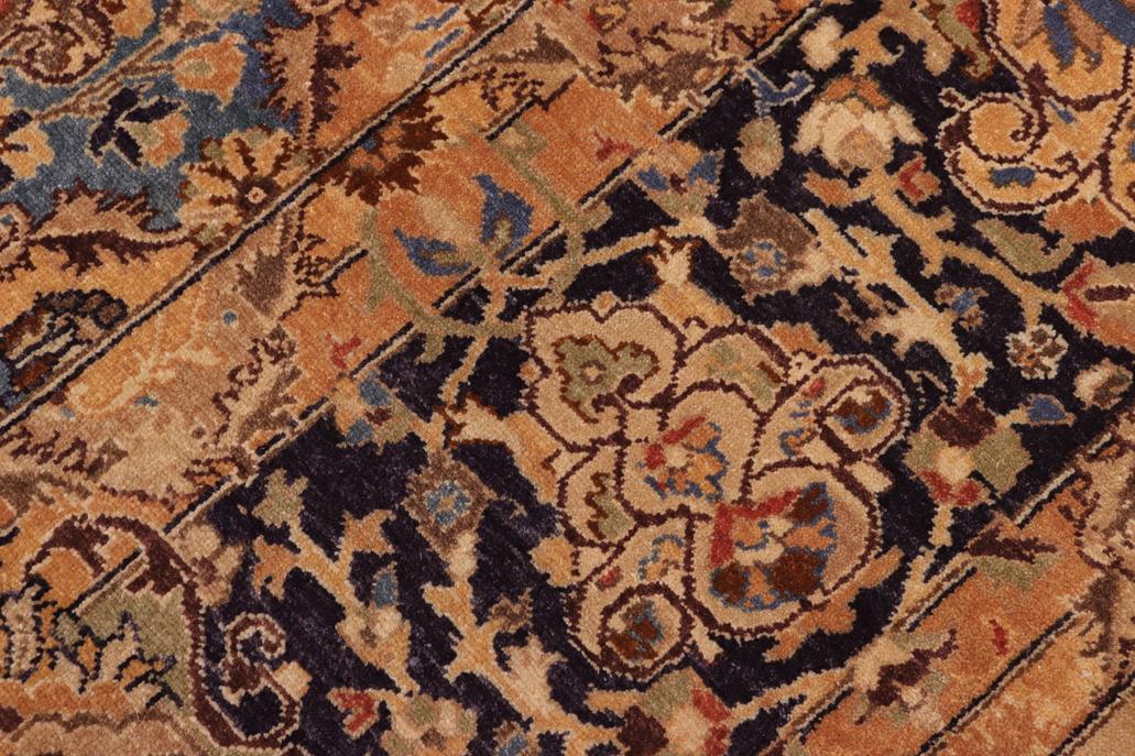 handmade Traditional Design Multi Blue Hand Knotted RECTANGLE 100% WOOL area rug 8'X10'