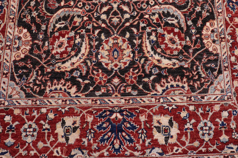 handmade Traditional Kafkaz Black Red Hand Knotted RECTANGLE 100% WOOL area rug 5x8