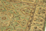 handmade Traditional Kafkaz Lt. Green Ivory Hand Knotted RECTANGLE 100% WOOL area rug 4 x 6
