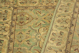 handmade Traditional Kafkaz Lt. Green Ivory Hand Knotted RECTANGLE 100% WOOL area rug 4 x 6