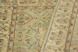 handmade Traditional Kafkaz Lt. Green Ivory Hand Knotted RECTANGLE 100% WOOL area rug 4 x 6