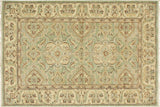 Boho Chic Ziegler Boyce Green/Ivory Hand-Knotted Wool Rug - 4'0'' x 5'7''