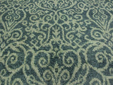 handmade Modern Cryena Green Blue Lt. Green Hand Knotted RECTANGLE WOOL&SILK area rug 4x6