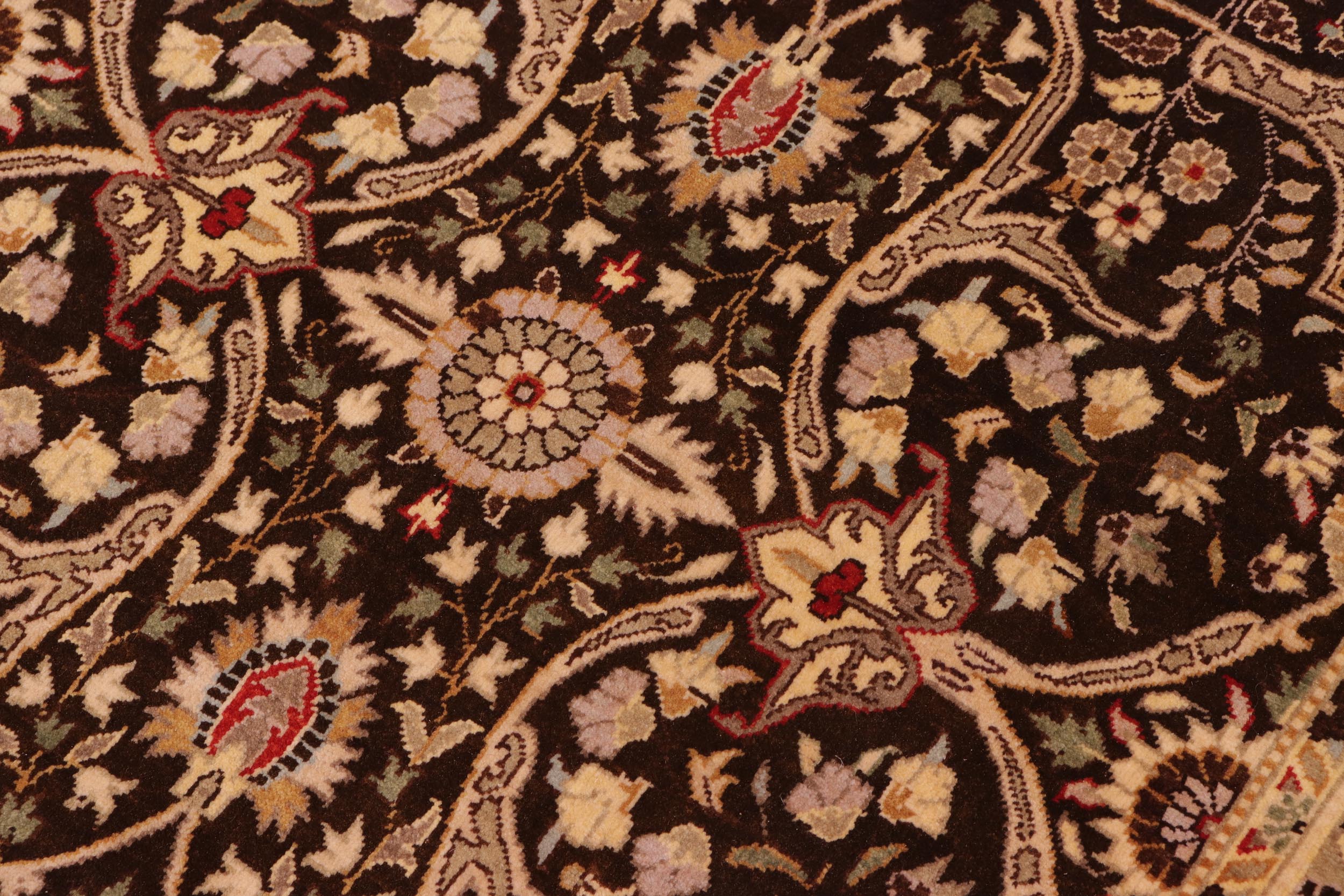 handmade Transitional Tabriz Brown Tan Hand Knotted RECTANGLE 100% WOOL area rug 8' x 10'