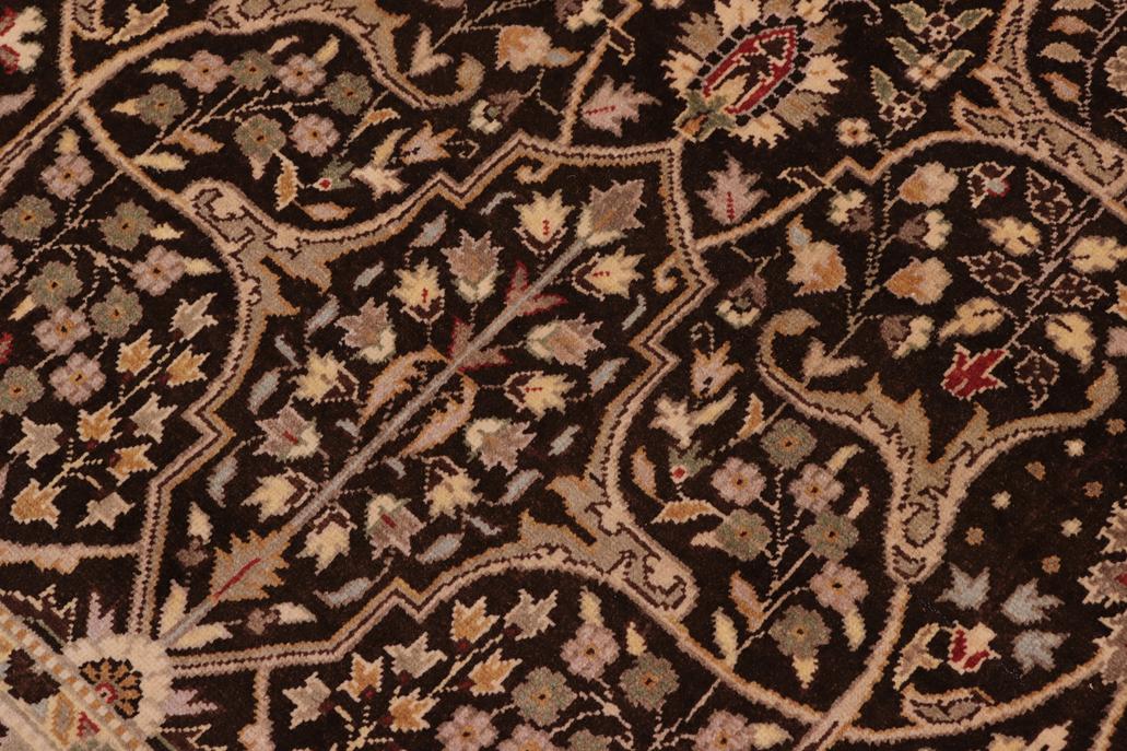 handmade Traditional Tabriz Brown Tan Hand Knotted RECTANGLE 100% WOOL area rug 8'X10'