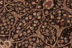 handmade Traditional Tabriz Brown Tan Hand Knotted RECTANGLE 100% WOOL area rug 8'X10'