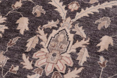 handmade Traditional Kafkaz Charcoal Tan Hand Knotted RECTANGLE 100% WOOL area rug 12X15