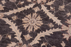 handmade Traditional Kafkaz Charcoal Tan Hand Knotted RECTANGLE 100% WOOL area rug 12X15