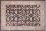Eclectic Ziegler Adena Charcoal/Tan Hand-Knotted Wool Rug - 11'10'' x 15'1''
