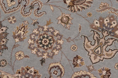 handmade Traditional Veg Dye Lt. Blue Lt. Tan Hand Knotted RECTANGLE 100% WOOL area rug 8'X10'