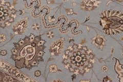 handmade Traditional Veg Dye Lt. Blue Lt. Tan Hand Knotted RECTANGLE 100% WOOL area rug 8'X10'