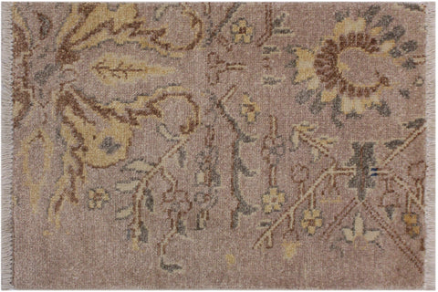 handmade Modern Kafkaz Gold Gold Hand Knotted RECTANGLE 100% WOOL area rug 2' x 3'