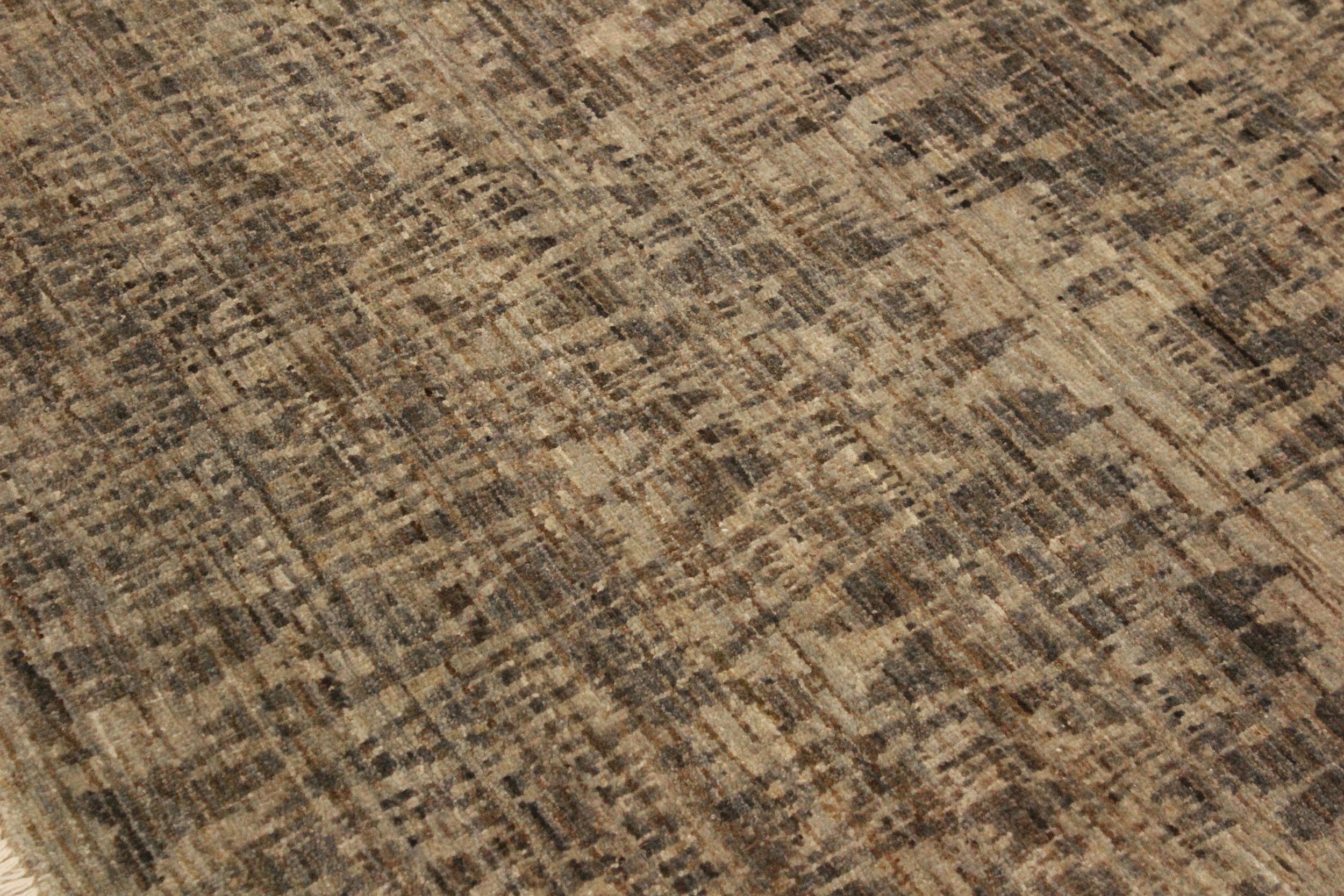 handmade Modern Kafkaz Gray Blue Hand Knotted RECTANGLE 100% WOOL area rug 4' x 6'