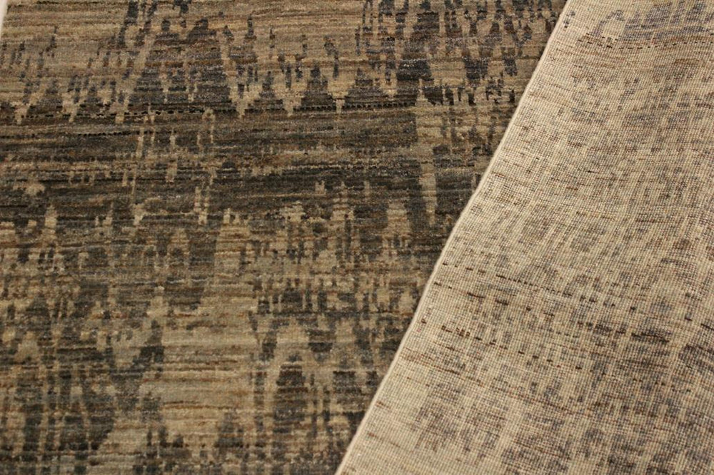 handmade Modern Kafkaz Gray Blue Hand Knotted RECTANGLE 100% WOOL area rug 4X6