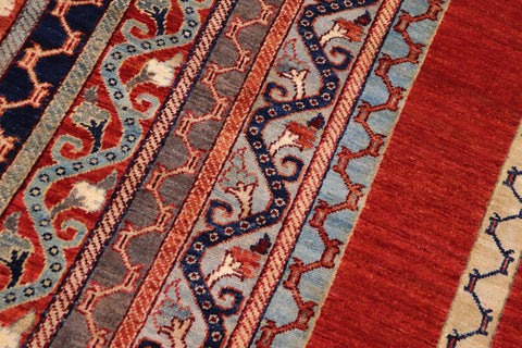 handmade Transitional Shawl Red Rust Hand Knotted RECTANGLE 100% WOOL area rug 9x12