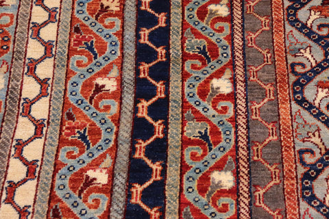 handmade Transitional Shawl Red Rust Hand Knotted RECTANGLE 100% WOOL area rug 9x12